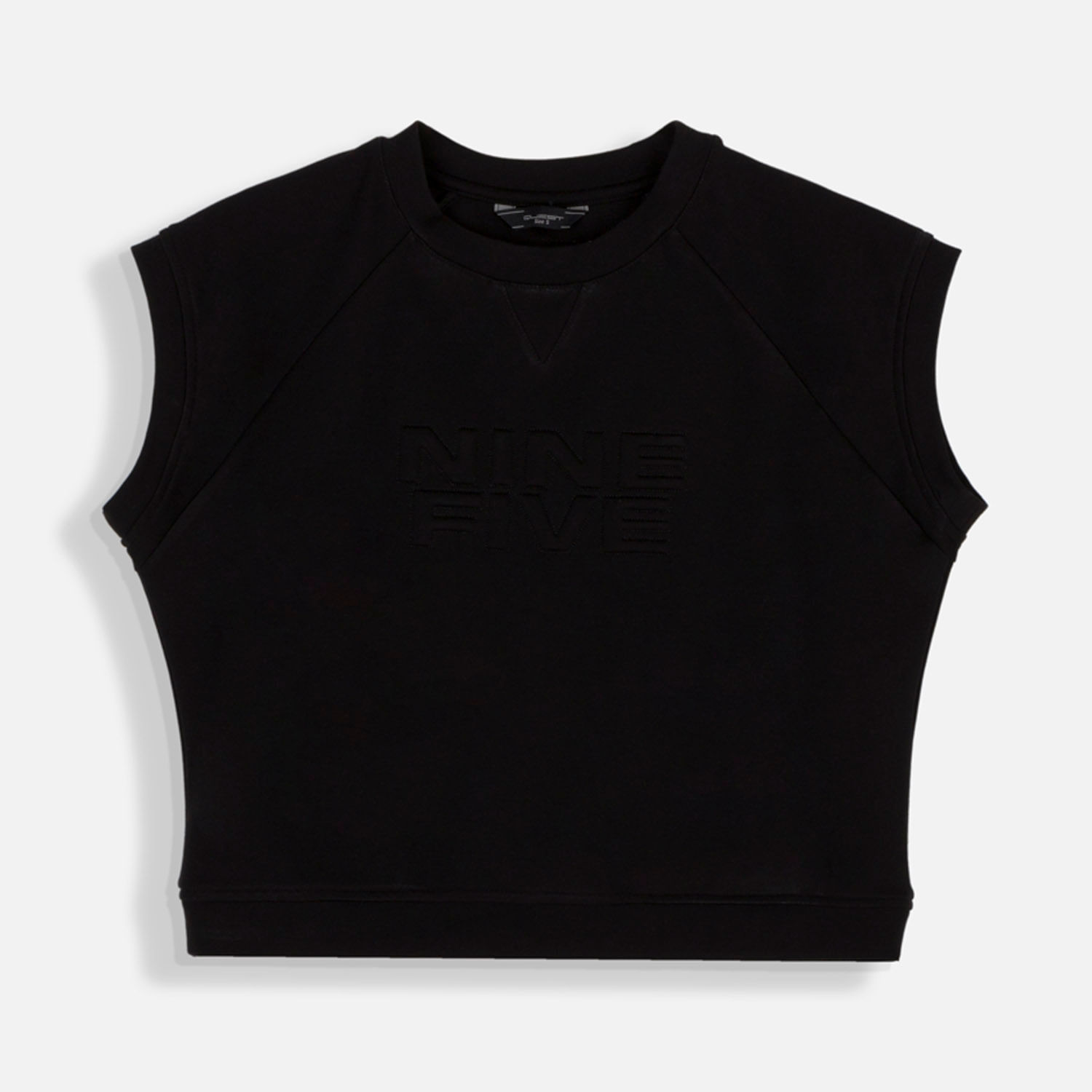 Camiseta Manga Sisa Color Negro Para Mujer