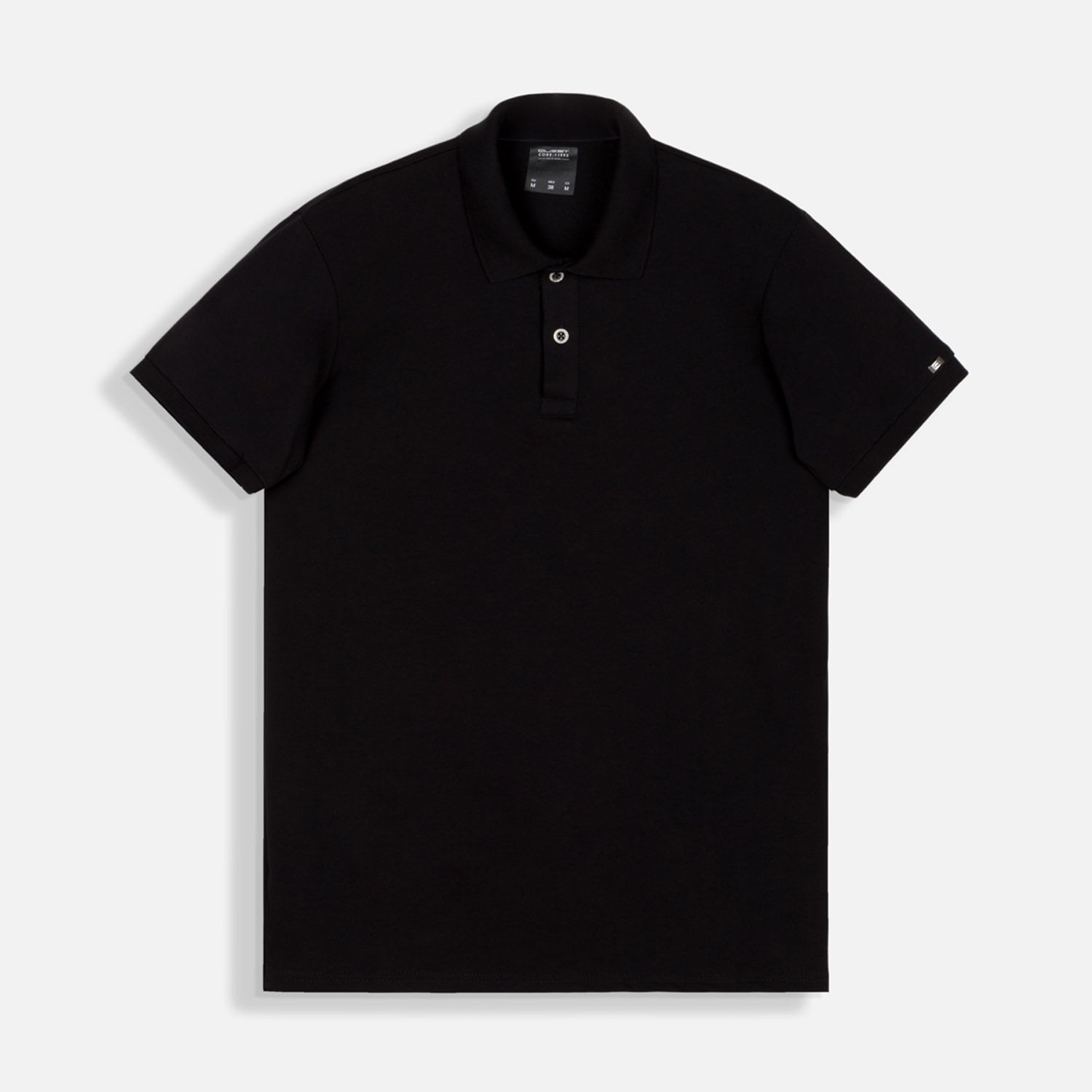Polo Manga Corta Color Negro Para Hombre