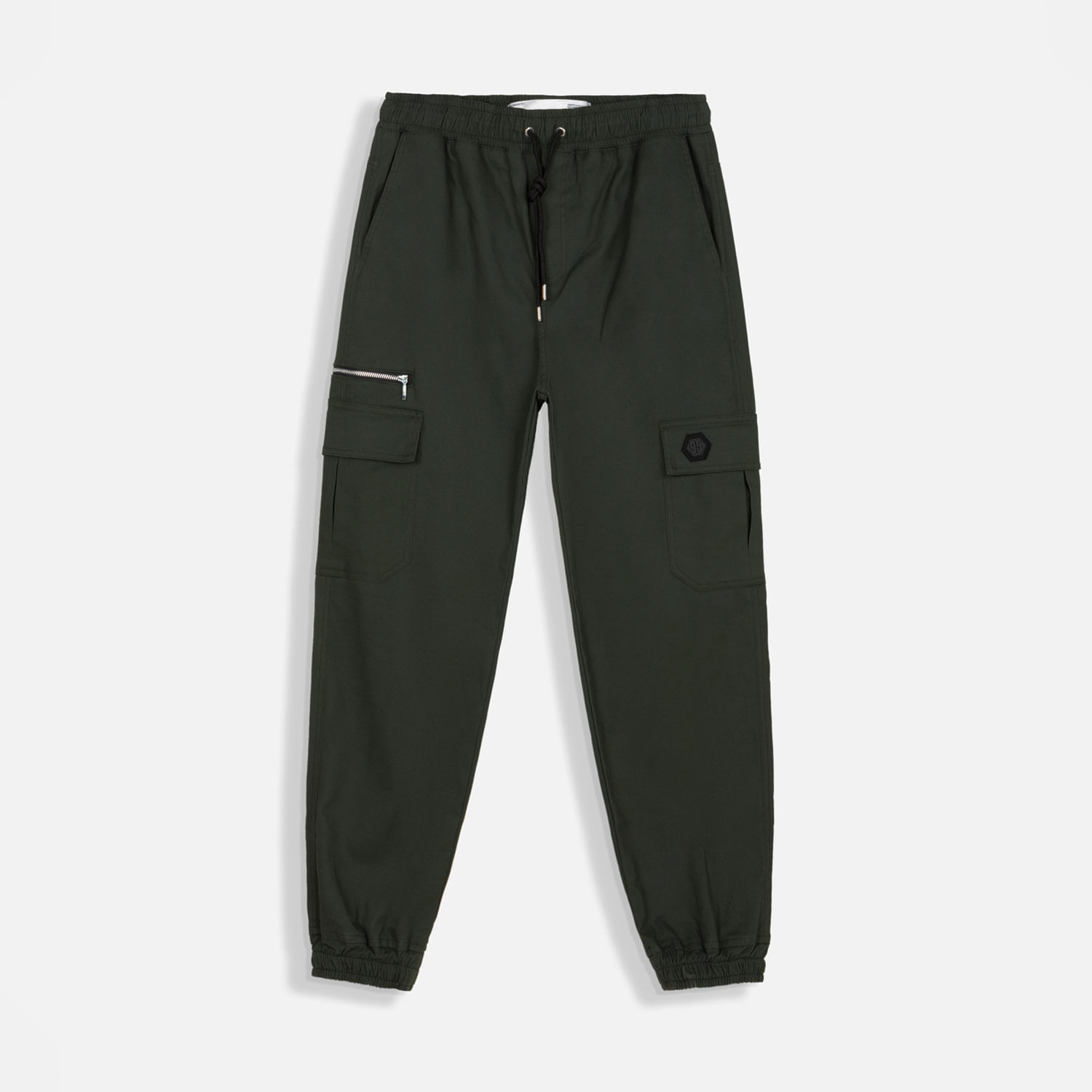 Pantalon Cargo Color Verde Militar Oscuro Para Hombre