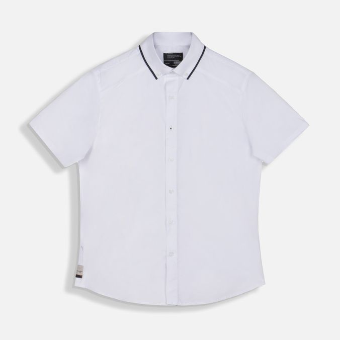 Camisa Manga Corta Color Blanco Para Hombre