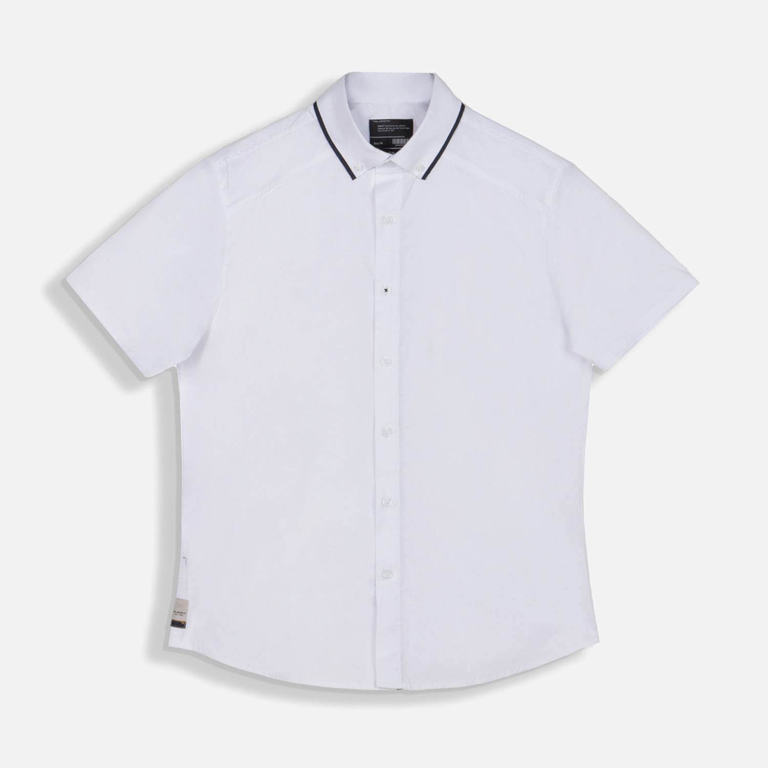 Camisa Manga Corta Color Blanco Para Hombre