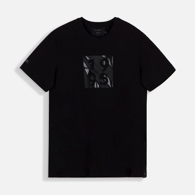 Camiseta Premium Manga Corta Color Negro Para Hombre