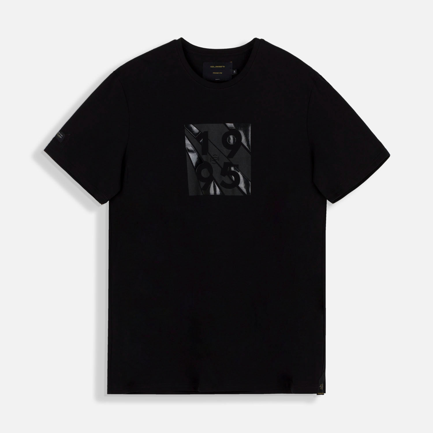Camiseta Premium Manga Corta Color Negro Para Hombre