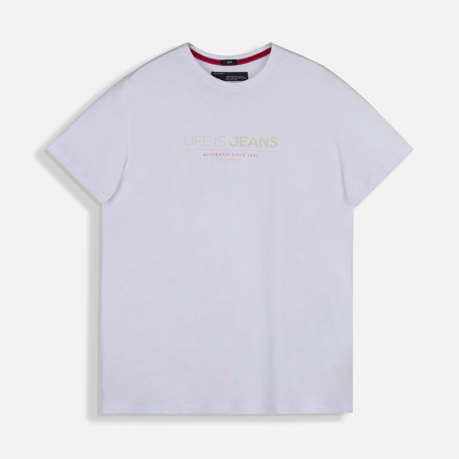Camiseta Estampado Localizado Color Blanco Para Hombre