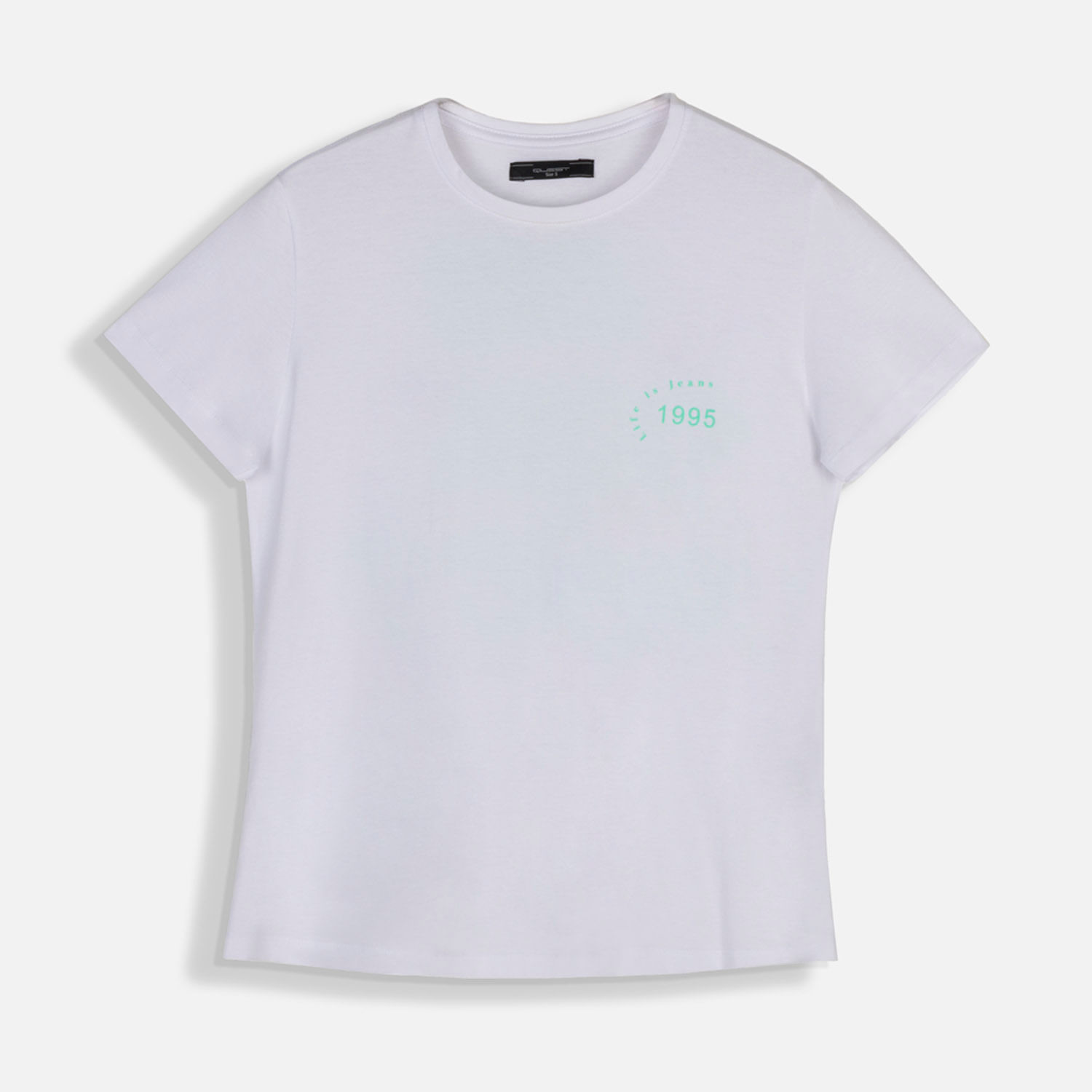 Camiseta Estampado Localizado Color Blanco Para Mujer