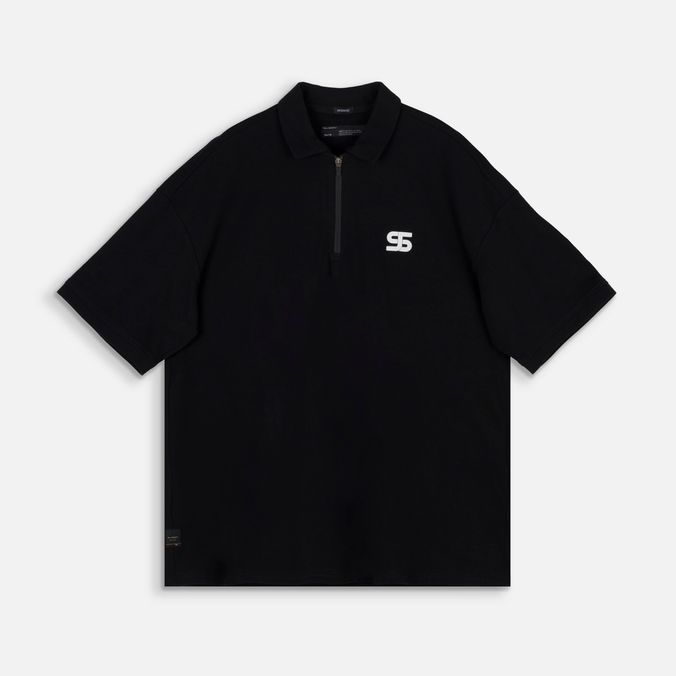 Polo Manga Corta Color Negro Para Hombre