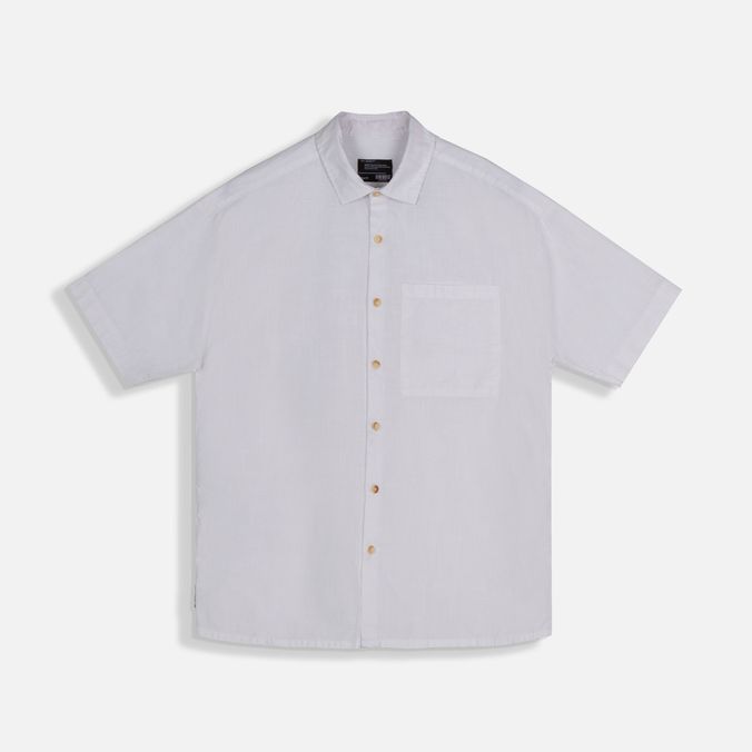 Camisa Manga Corta Color Blanco Para Hombre