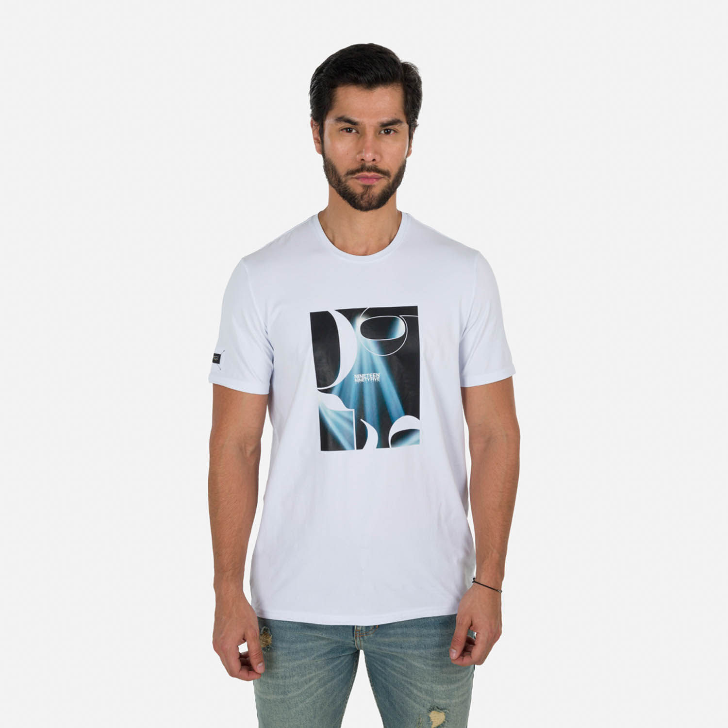 Camiseta Premium Manga Corta Color Blanco Para Hombre