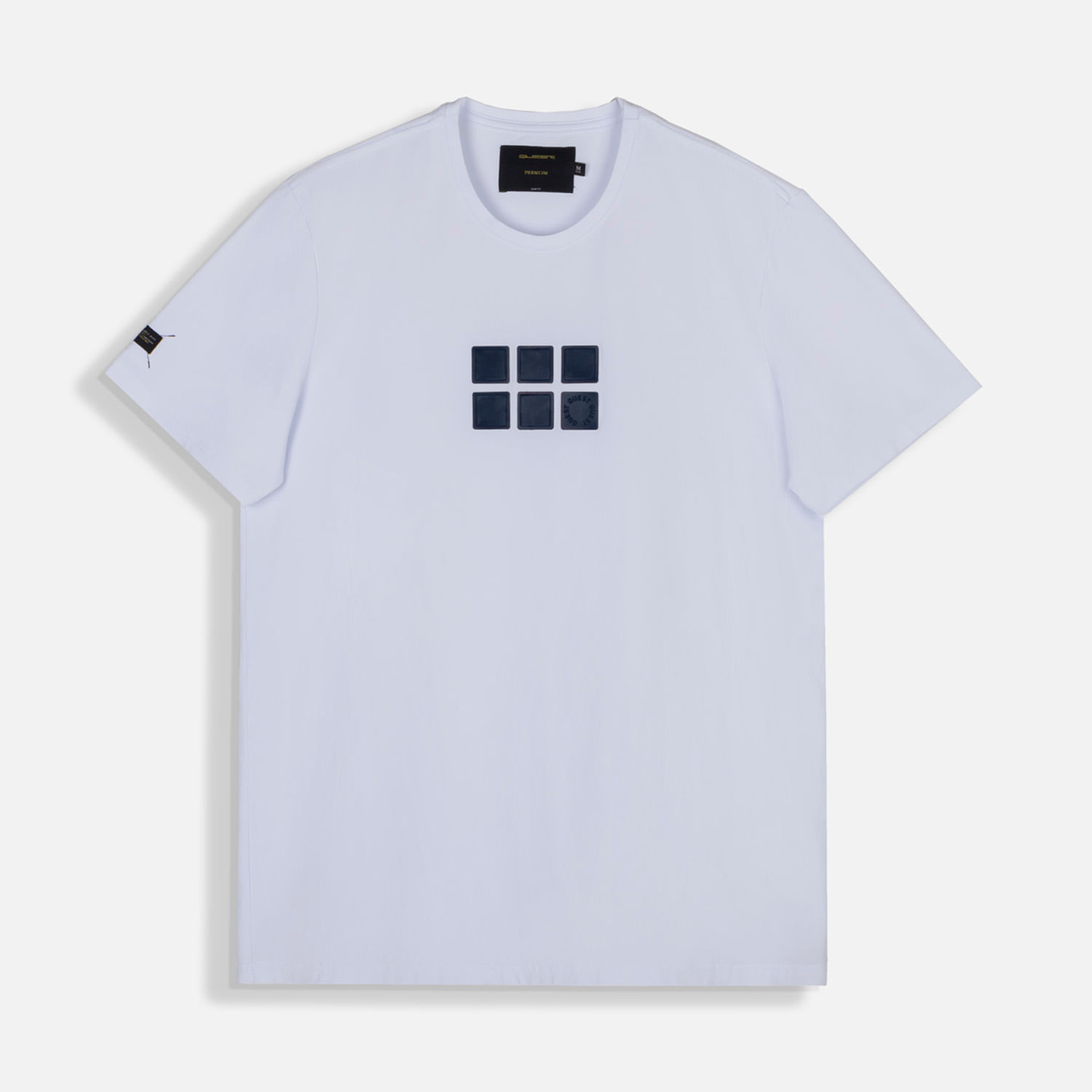 Camiseta Premium Manga Corta Color Blanco Blanco Para Hombre