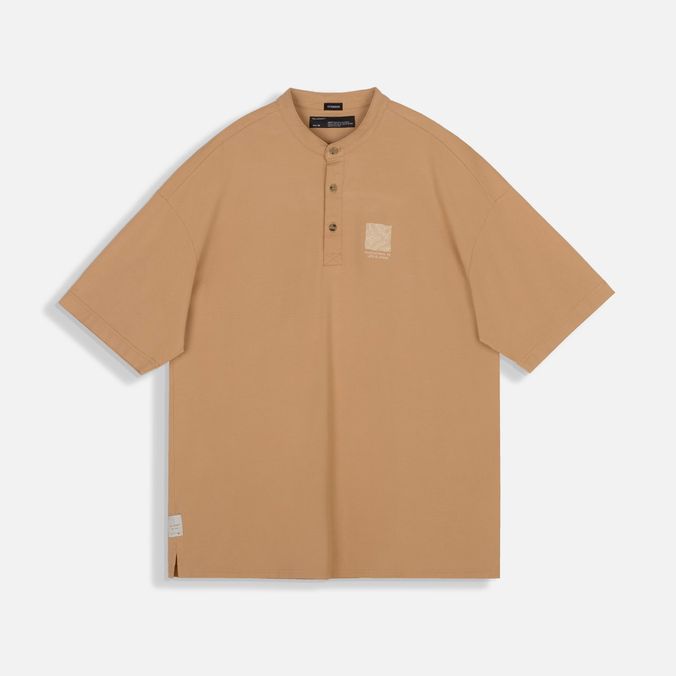 Polo Manga Corta Color Camel Claro Para Hombre