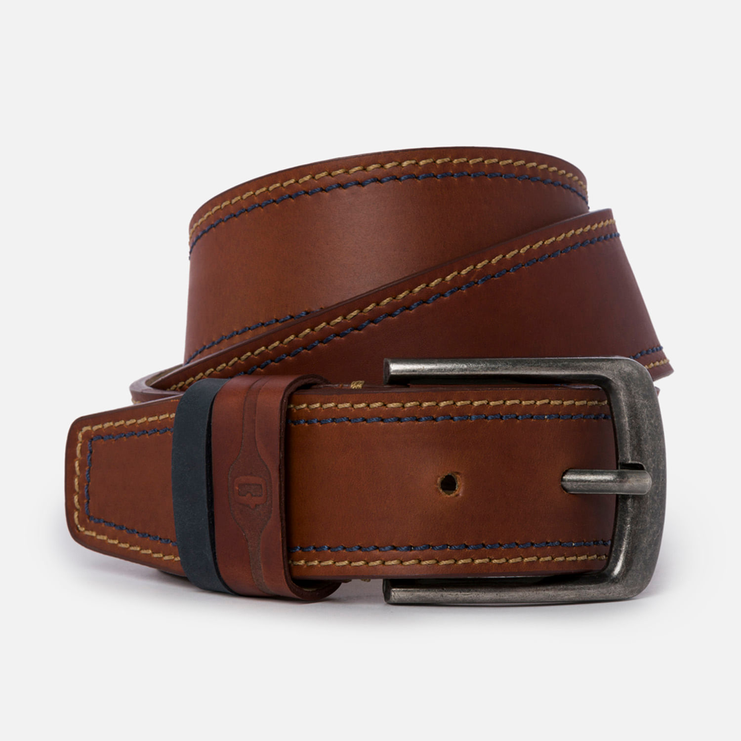 Correa Cuero Color Miel Para Hombre