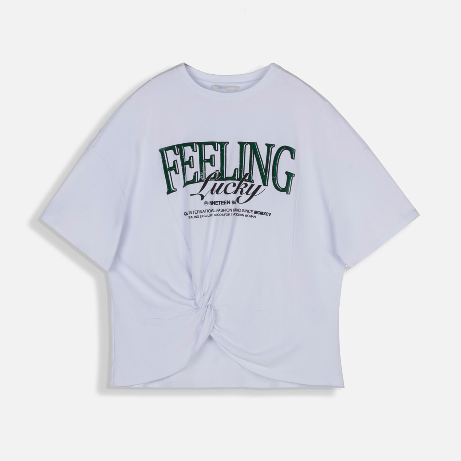Camiseta Manga Corta Color Blanco Para Mujer