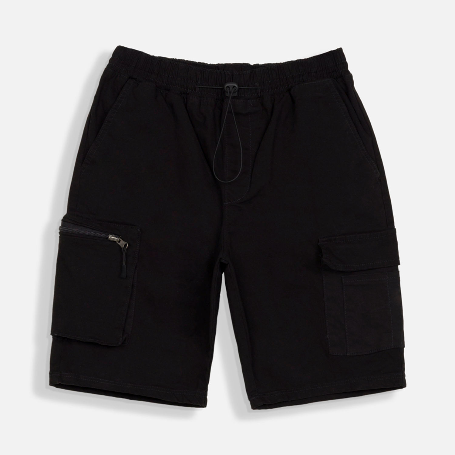 Bermuda Cargo Color Negro Para Hombre