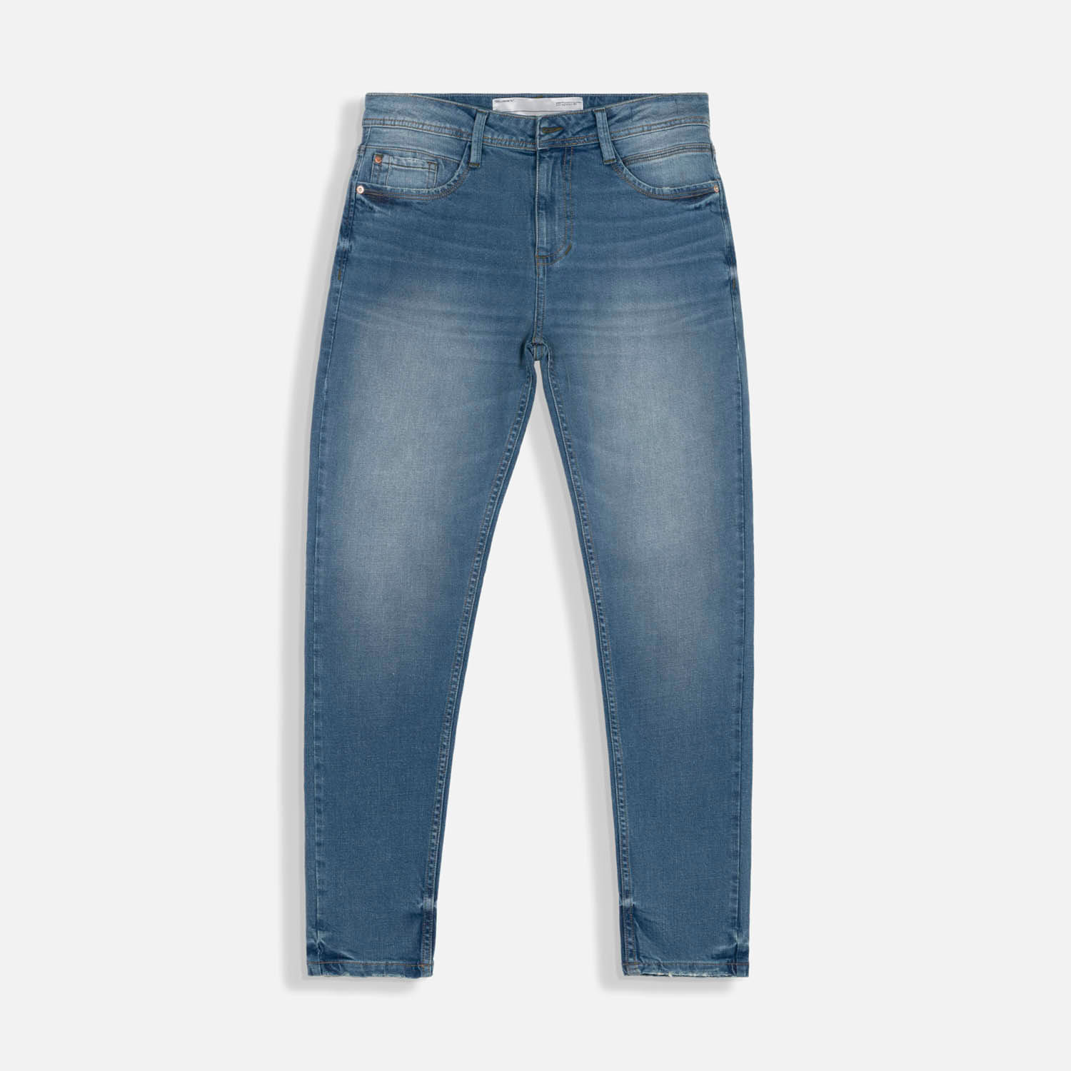 Jean Skinny Color Azul Medio Para Hombre