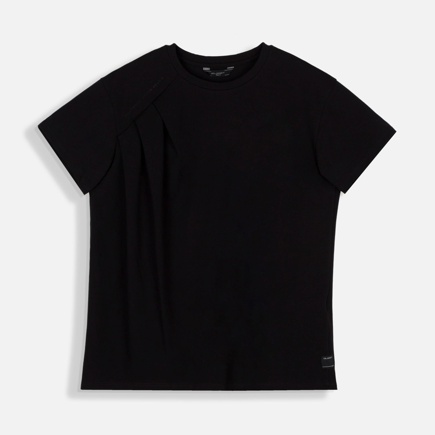 Camiseta Manga Corta Color Negro Para Mujer