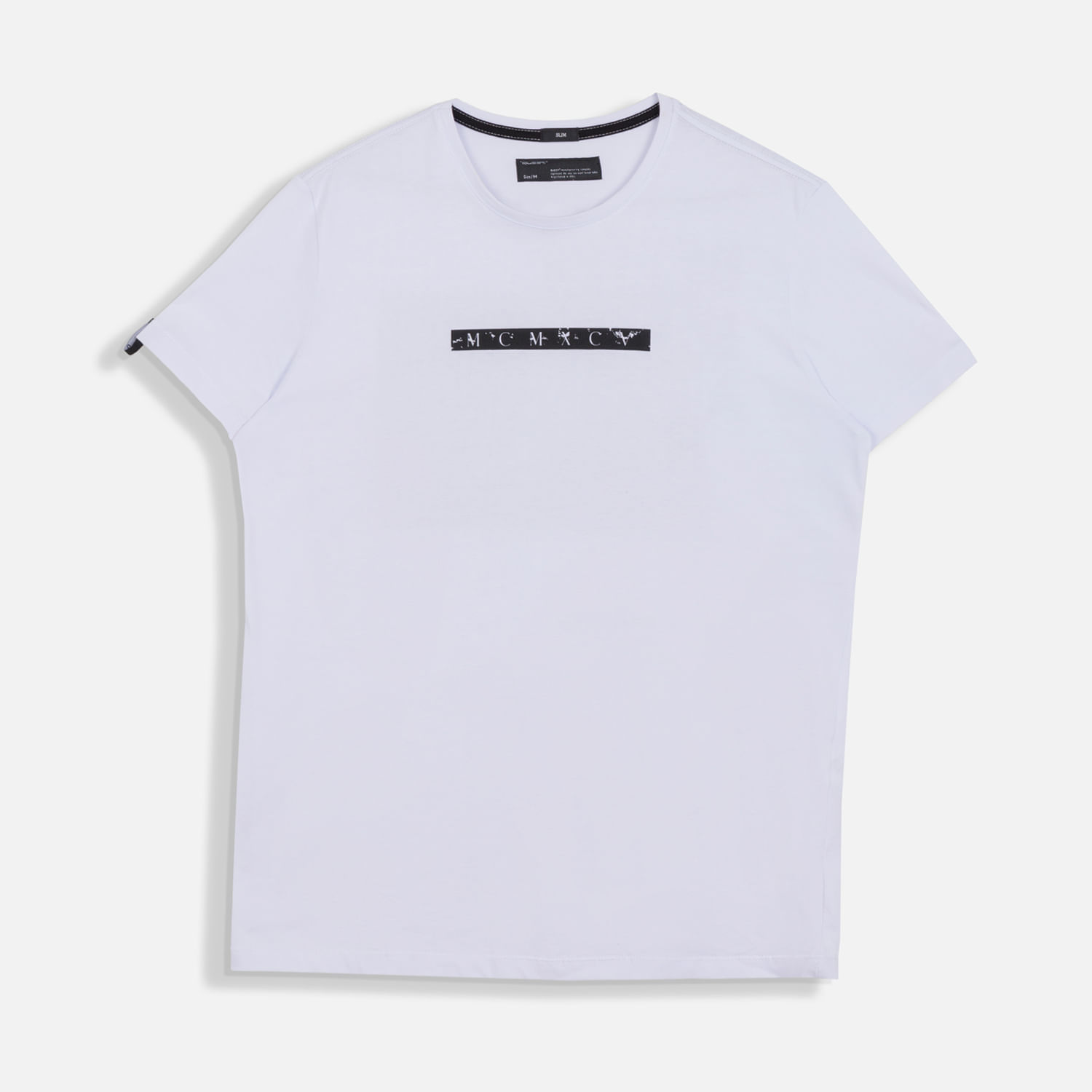Camiseta Estampado Localizado Color Blanco Para Hombre