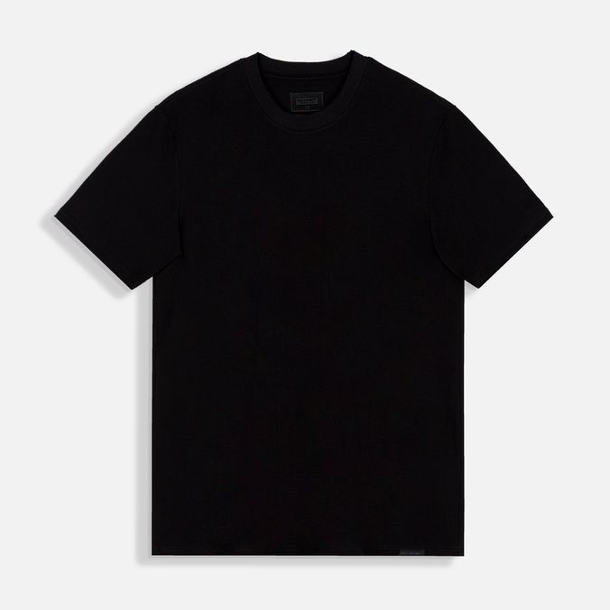 Camiseta Premium Manga Corta Color Negro Para Hombre