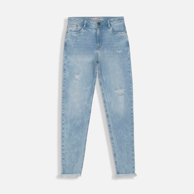 Jean Skinny Color Azul Medio Para Mujer