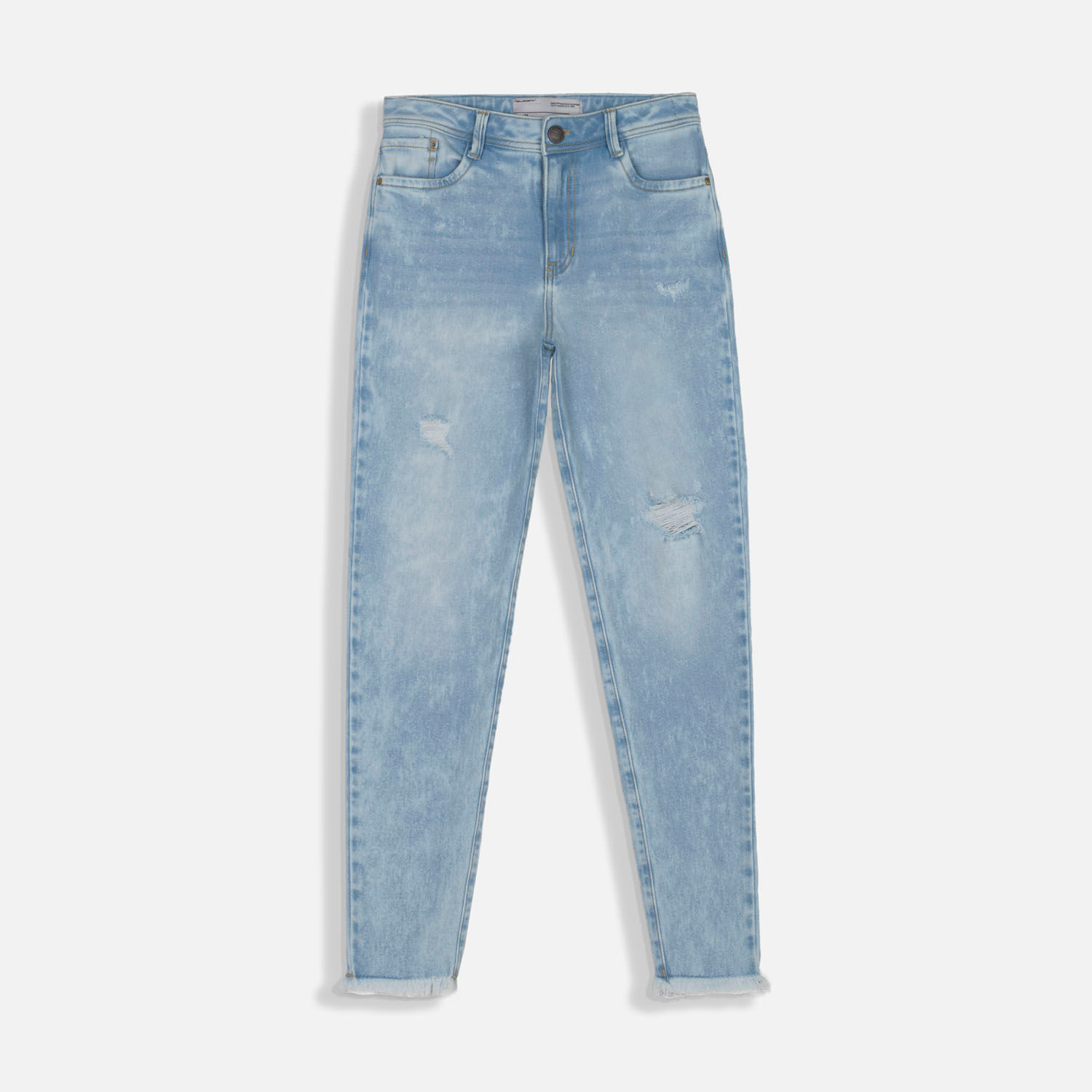 Jean Skinny Color Azul Medio Para Mujer