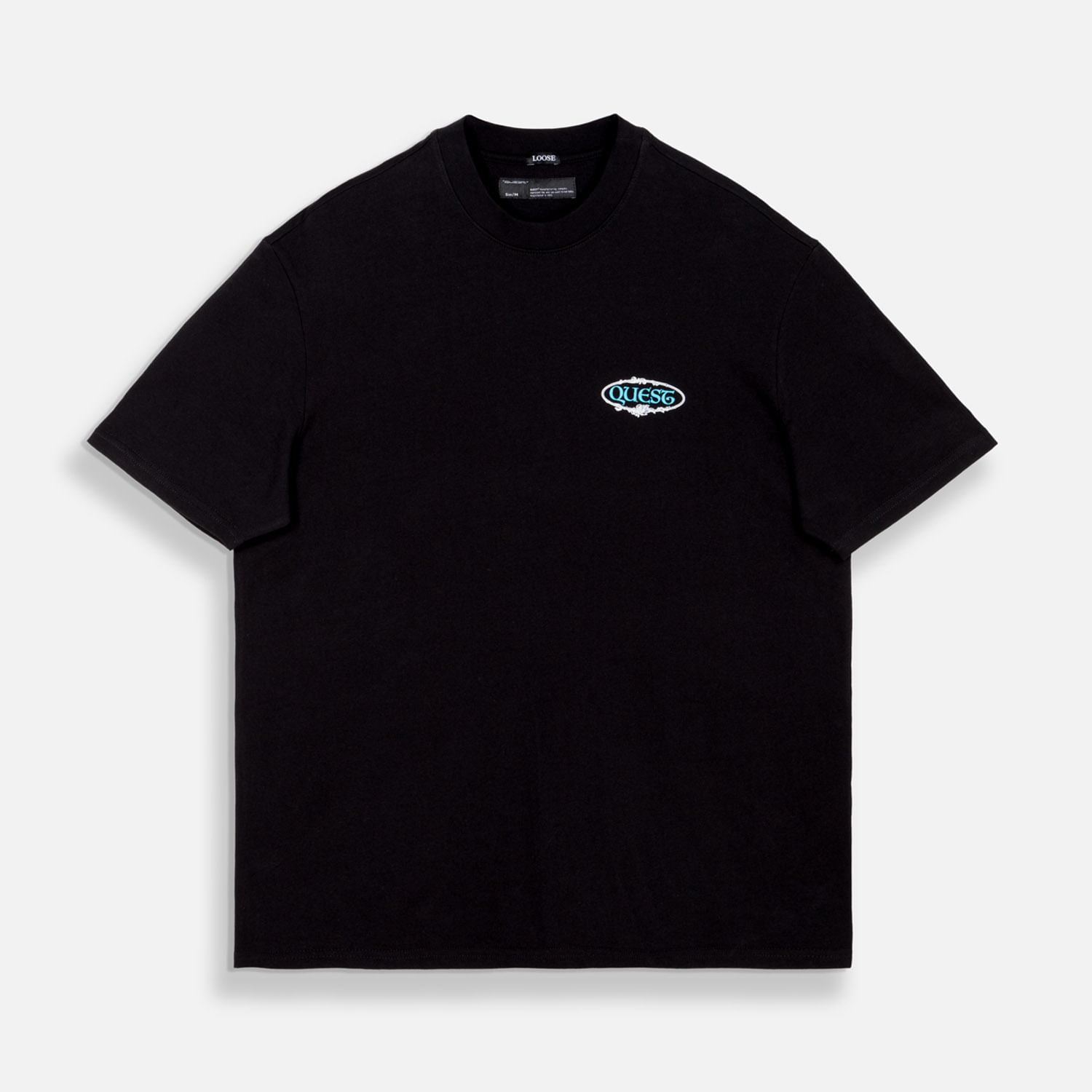 Camiseta Manga Corta Color Negro Para Hombre