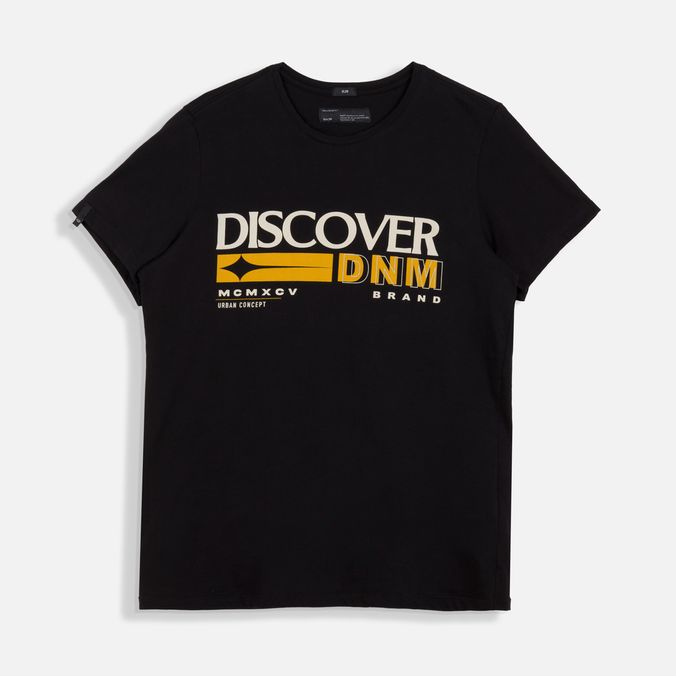 Camiseta Estampado Localizado Color Negro Para Hombre