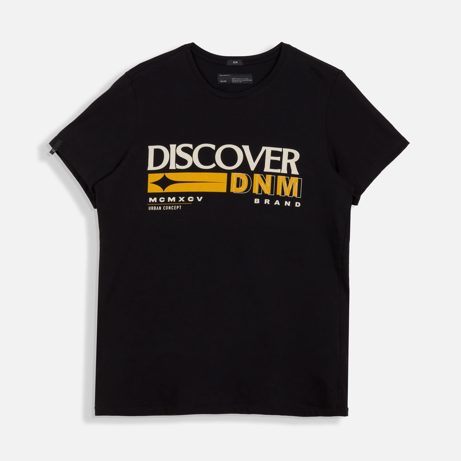 Camiseta Estampado Localizado Color Negro Para Hombre