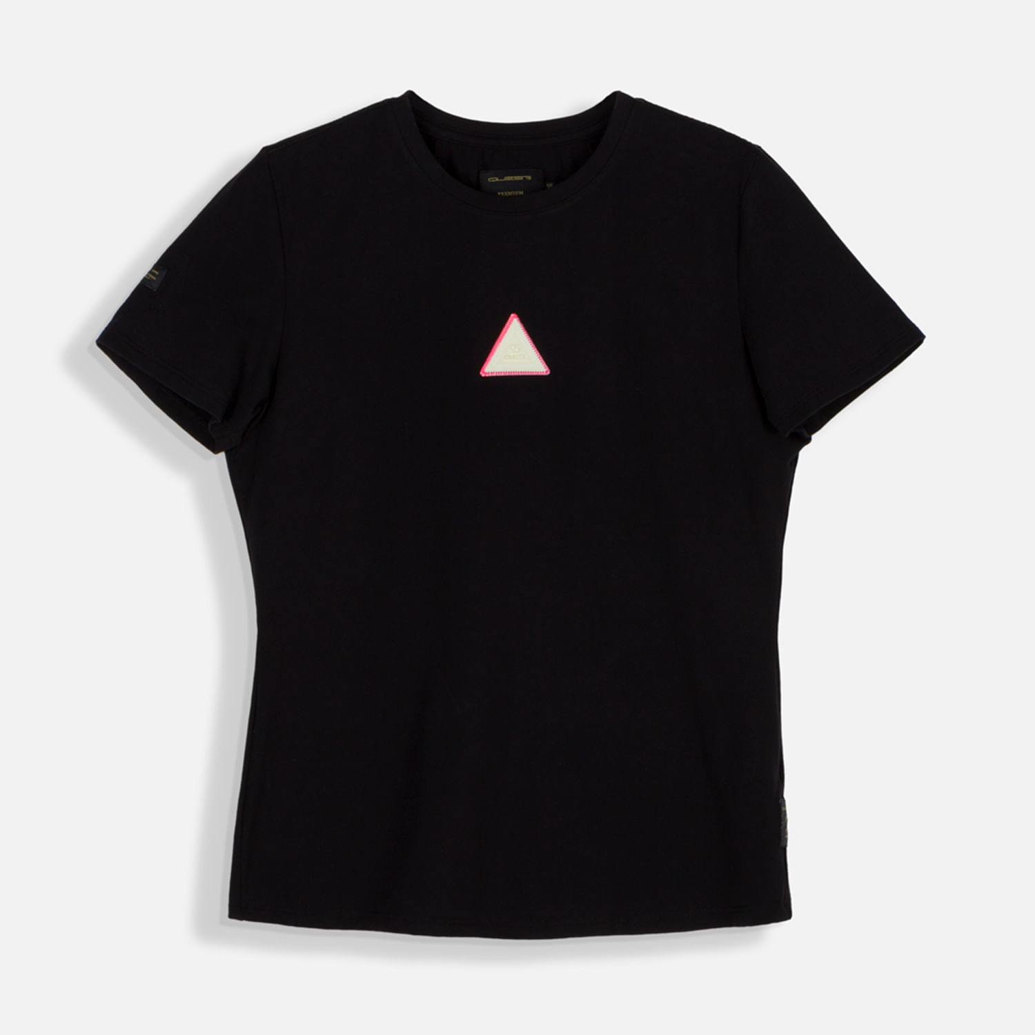 Camiseta Premium Manga Corta Color Negro Para Mujer