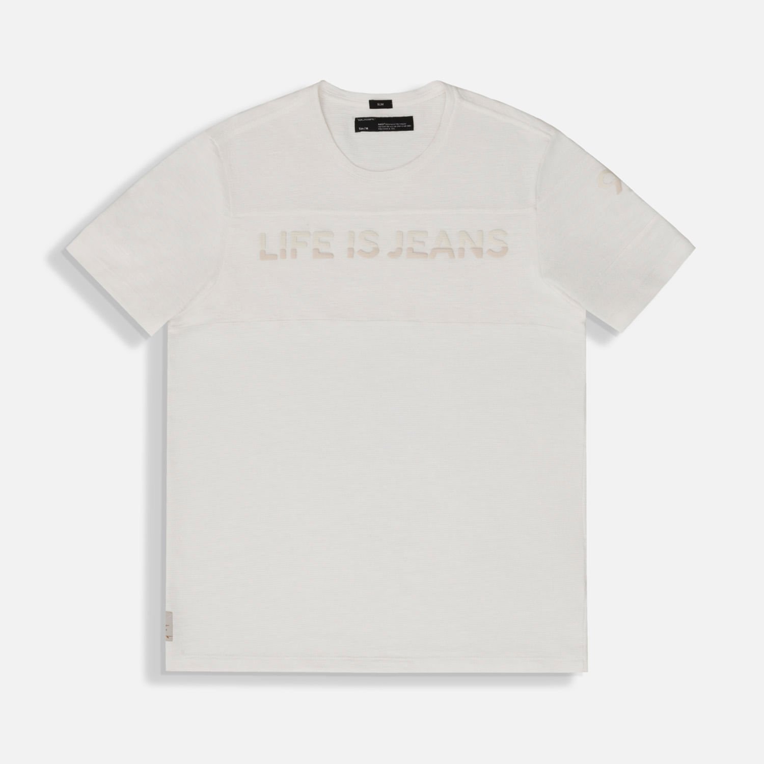 Camiseta Manga Corta Color Blanco Para Hombre