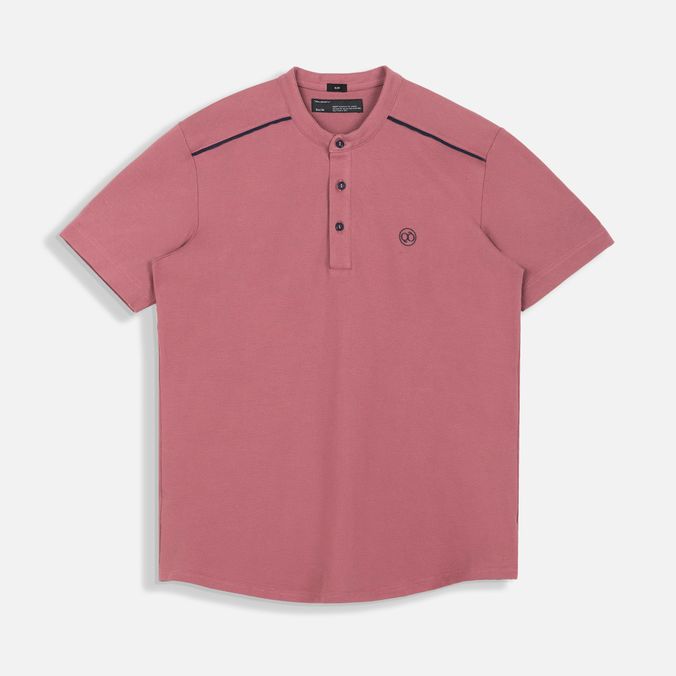 Polo Manga Corta Color Rojo Empolvado Para Hombre