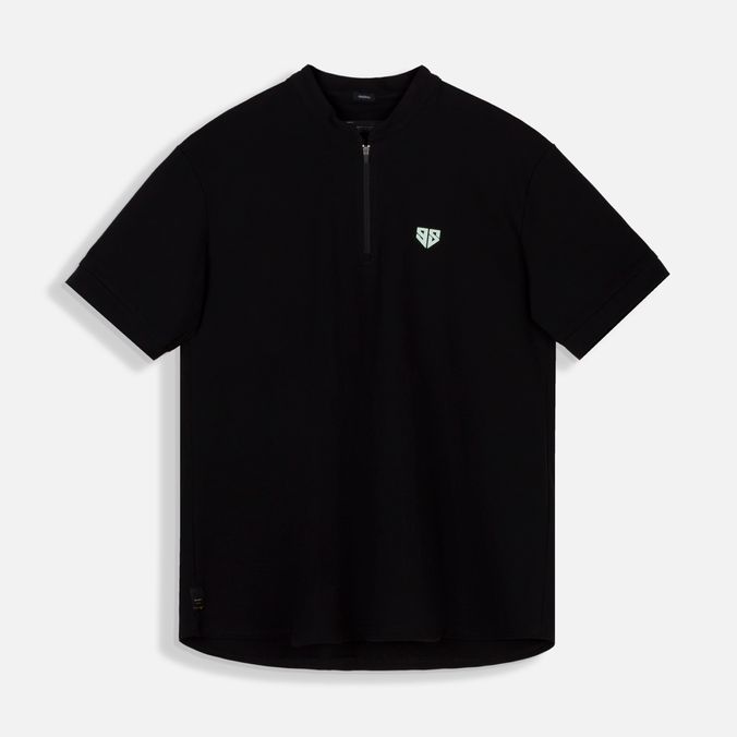 Polo Manga Corta Color Negro Para Hombre