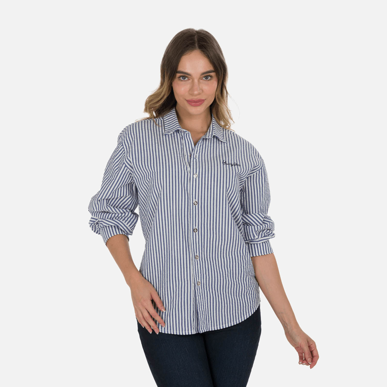 Blusa Manga 3/4 Color Blanco Para Mujer