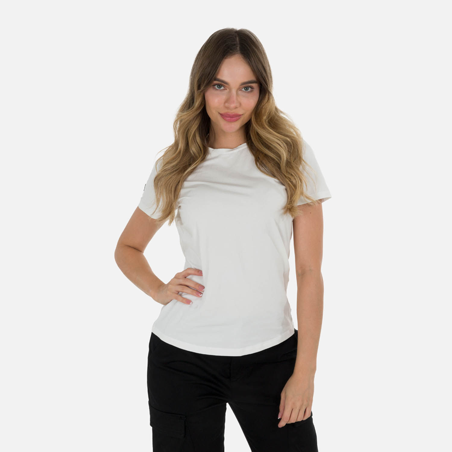 Camiseta Premium Manga Corta Color Ivory Para Mujer