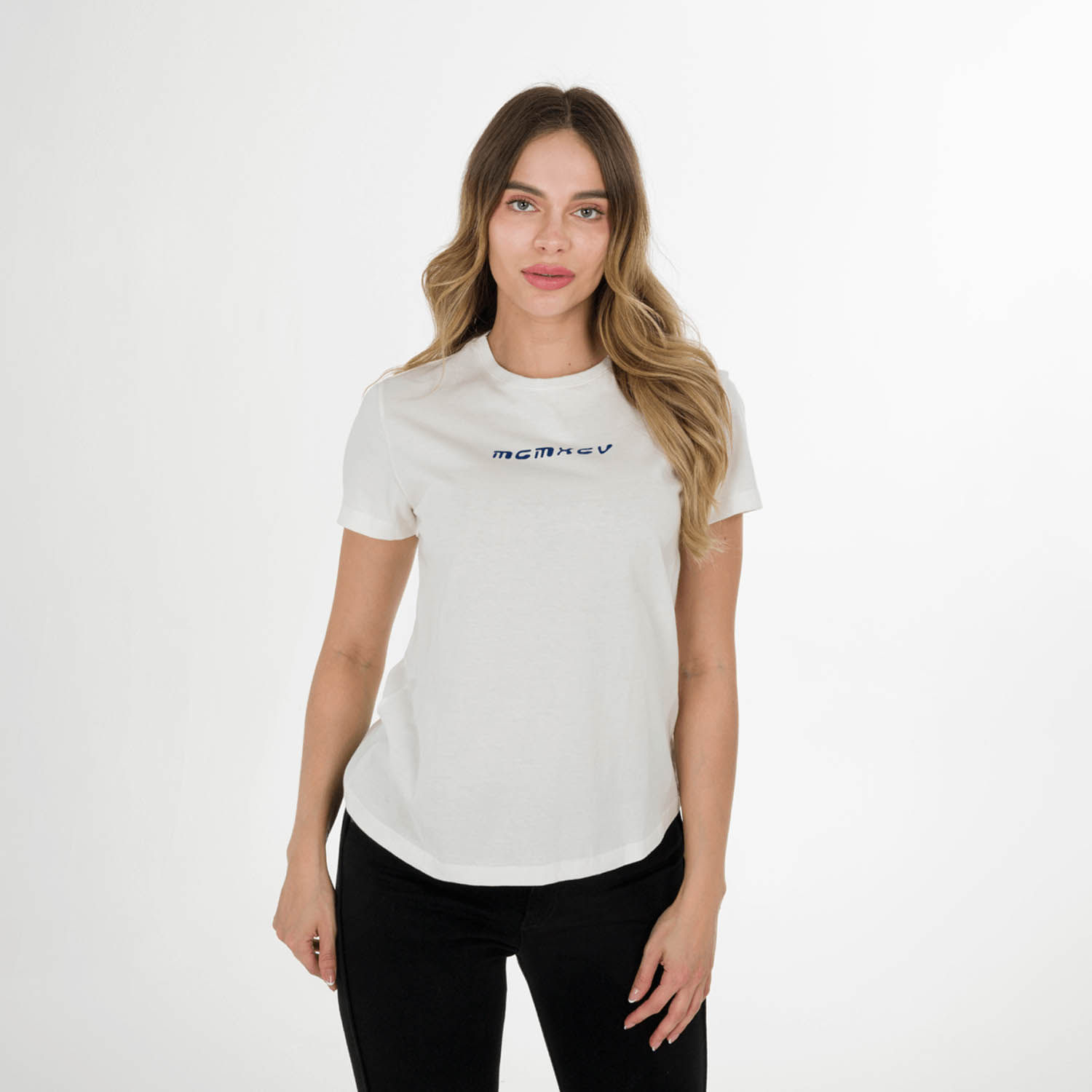 Camiseta Estampado Localizado Color Crudo Para Mujer