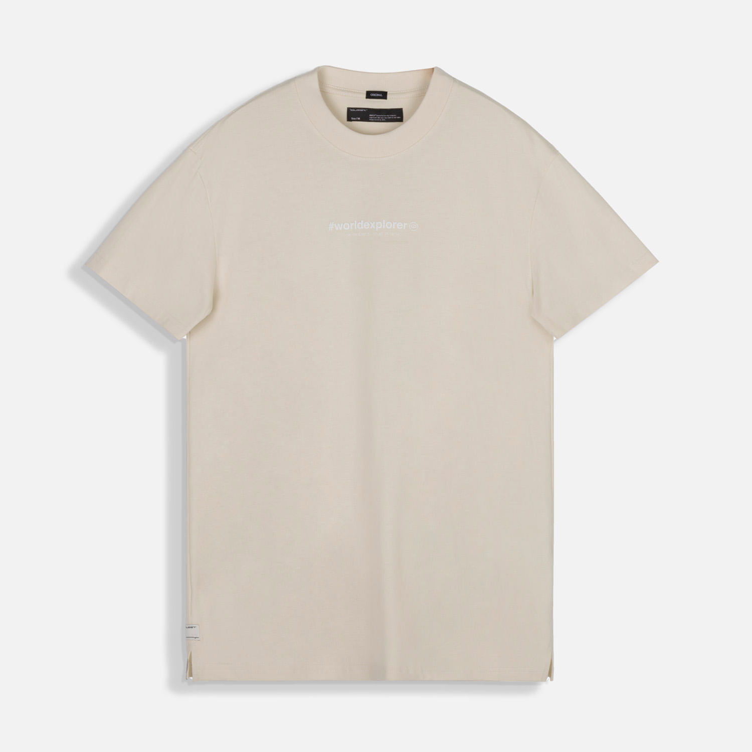 Camiseta Manga Corta Color Whitecap Gray Para Hombre