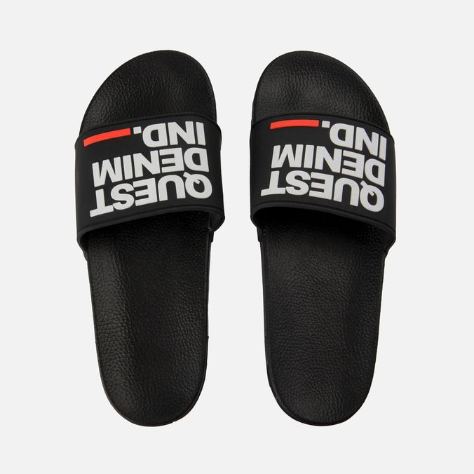 Sandalias Tipo Pala Color Negro Para Hombre