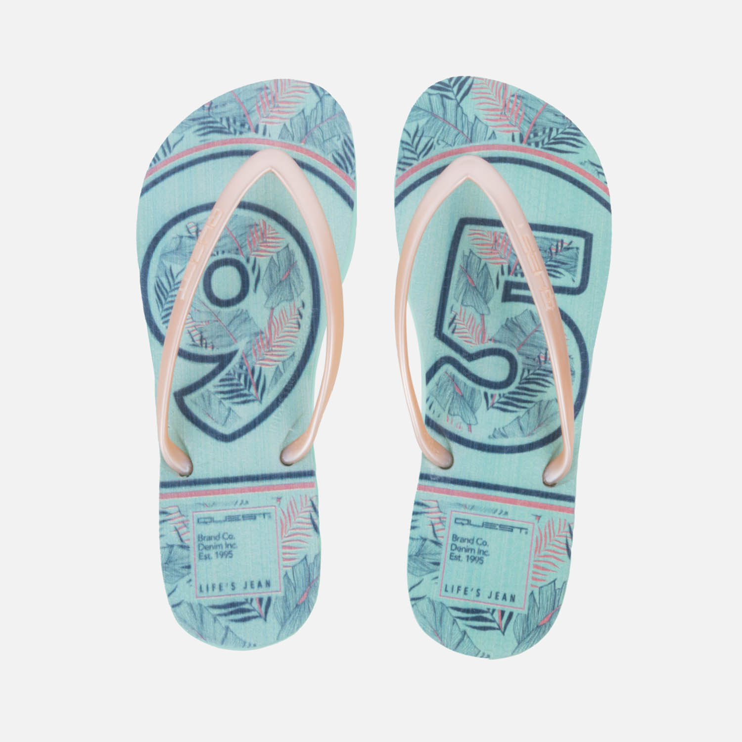 Sandalias Tres Puntadas Color Verde Menta Para Mujer