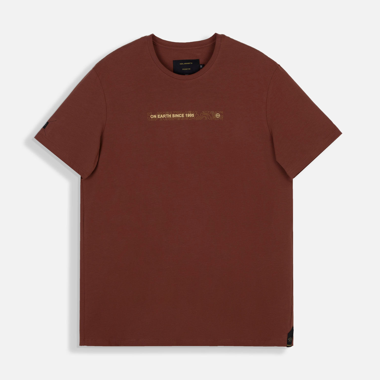 Camiseta Premium Manga Corta Color Brunette Para Hombre