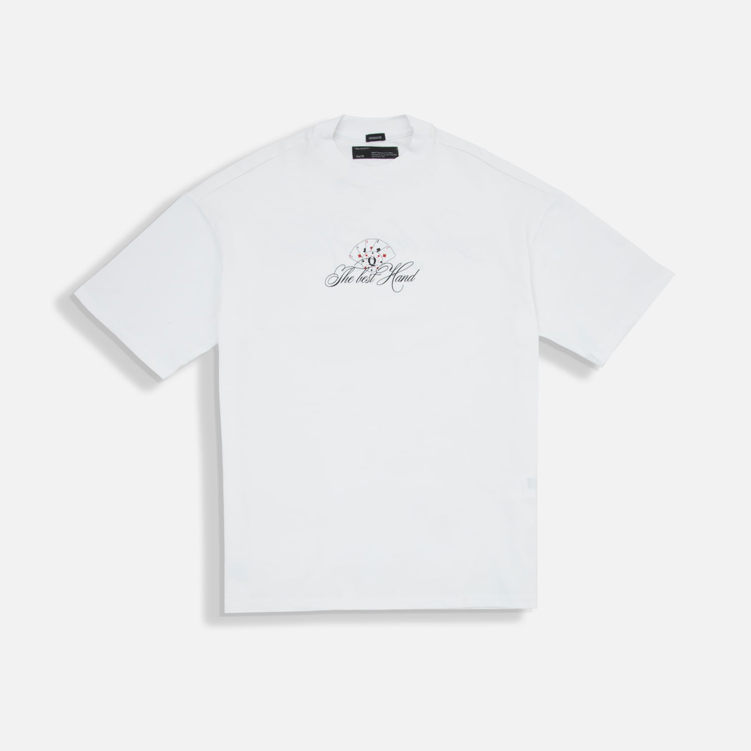 Camiseta Manga Corta Color Blanco Blanco Para Hombre
