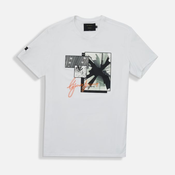 Camiseta Premium Manga Corta Color Blanco Blanco Para Hombre
