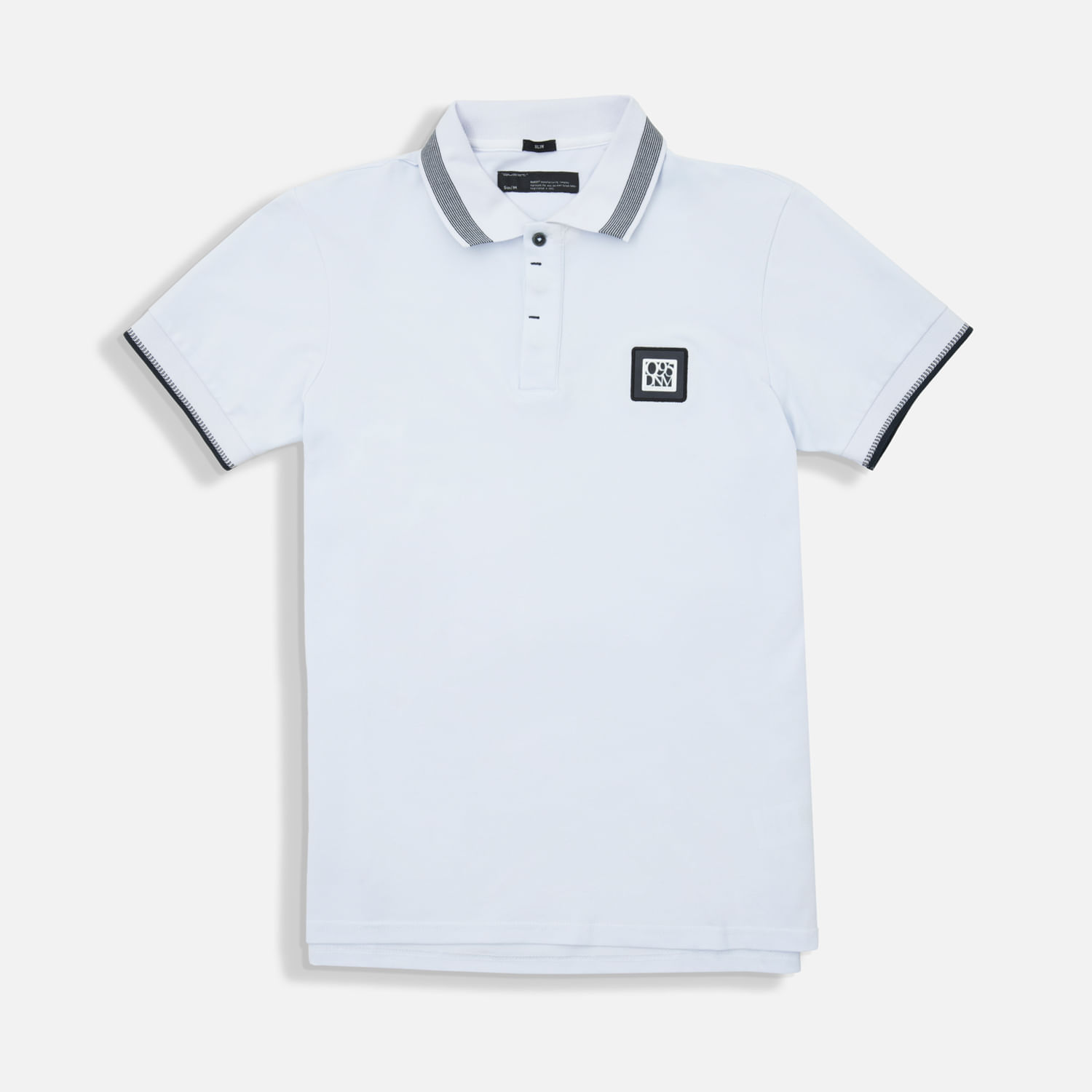 Polo Manga Corta Color Blanco Para Hombre
