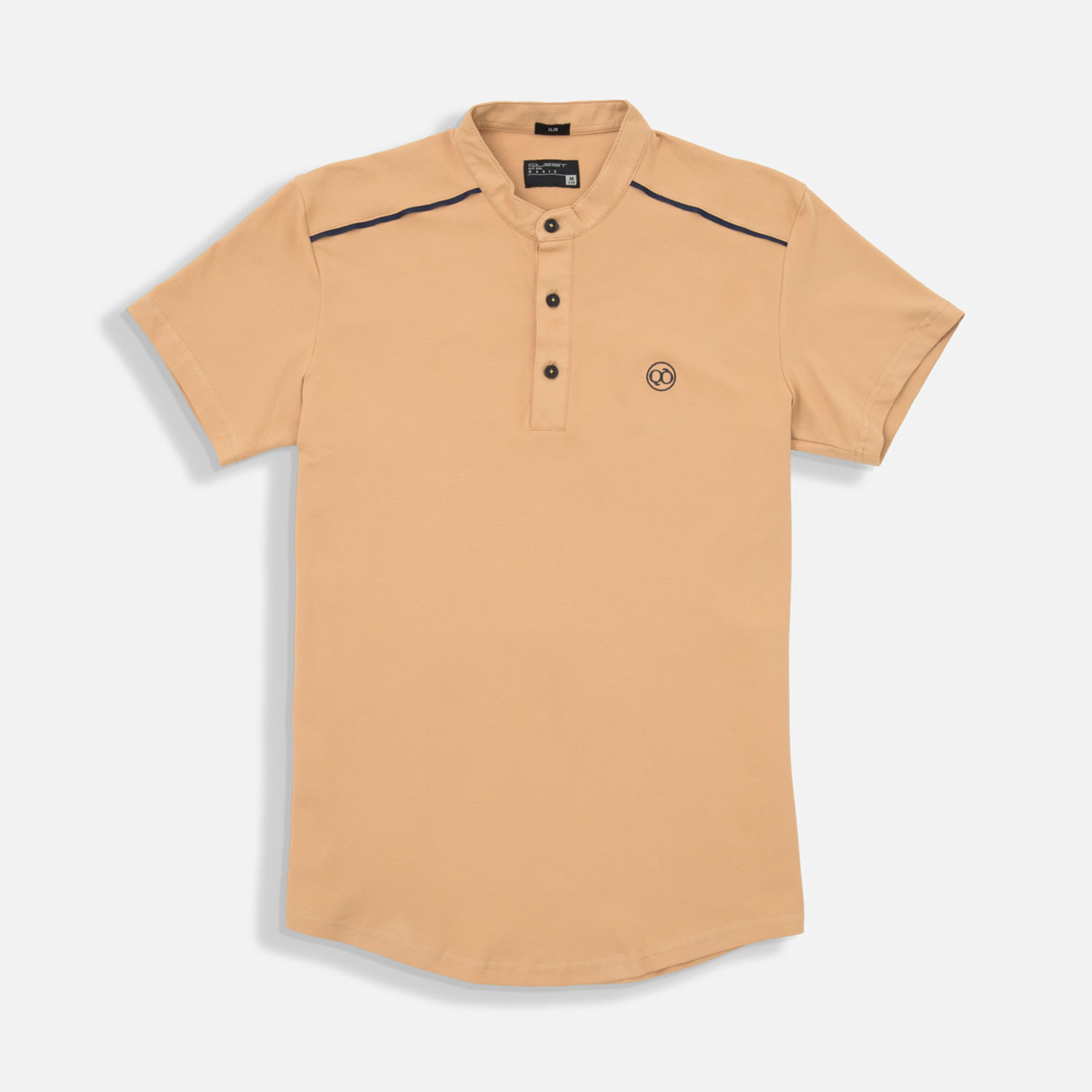 Polo Manga Corta Color Camel Claro Para Hombre
