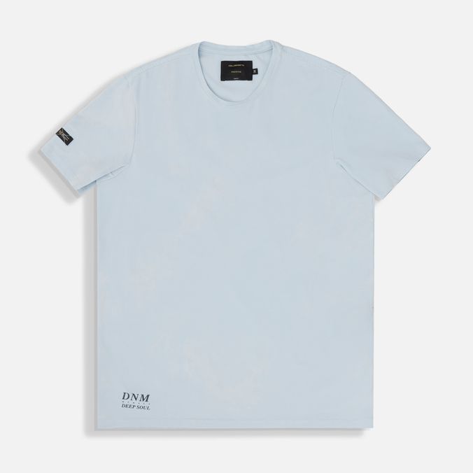 Camiseta Premium Manga Corta Color Azul Chambray Para Hombre