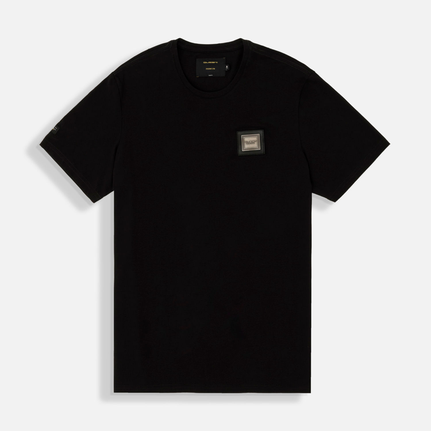 Camiseta Premium Manga Corta Color Negro Para Hombre