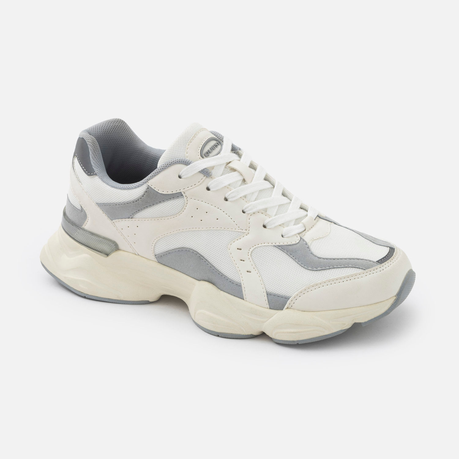 Zapatos Deportivo Color Blanco Blanco Para Hombre