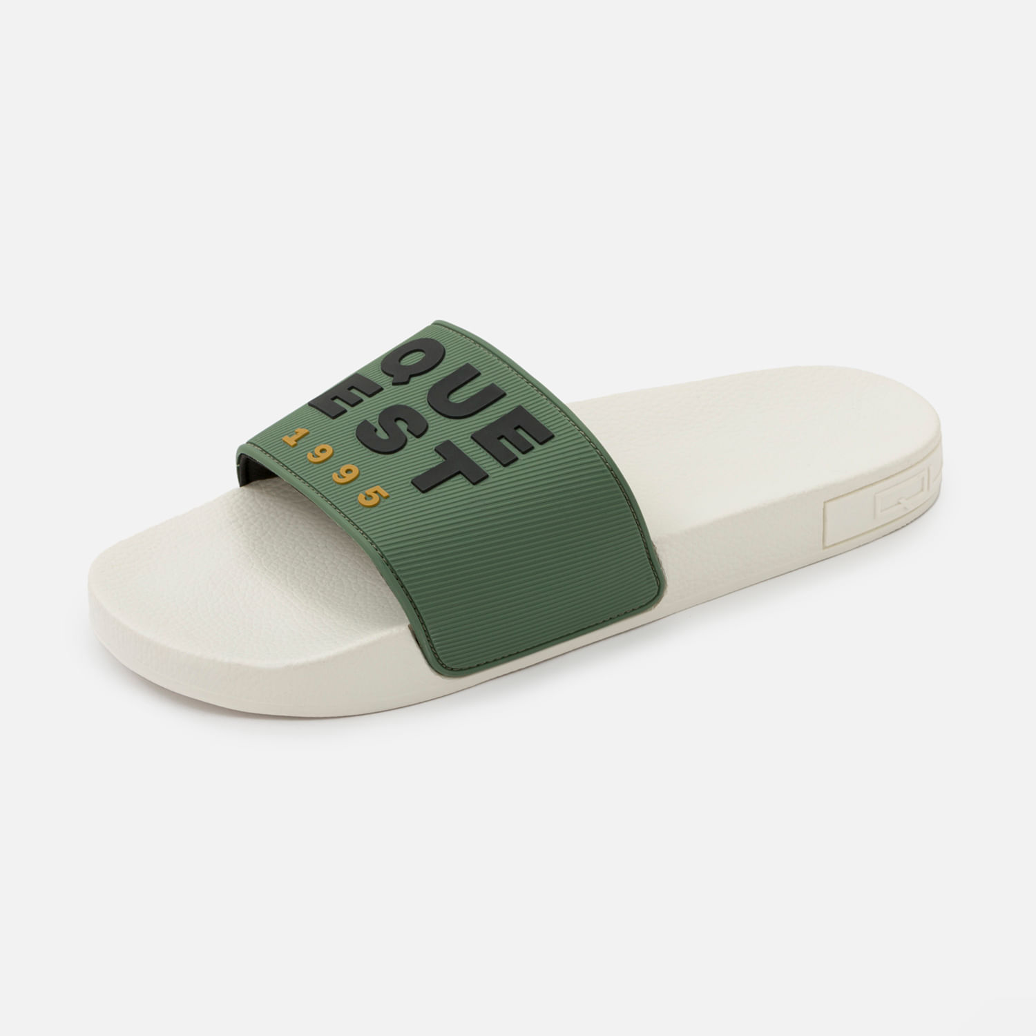Sandalias Tipo Pala Color Verde Oil Para Hombre
