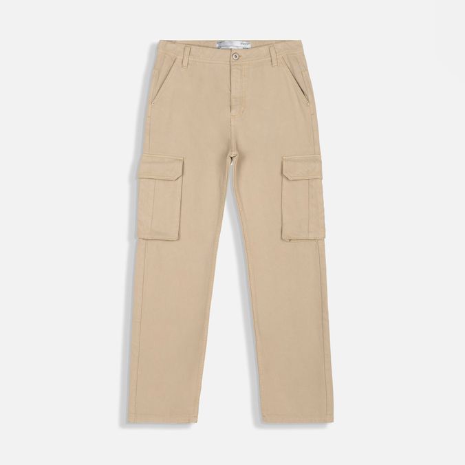 Jean Loose Color Beige Para Hombre