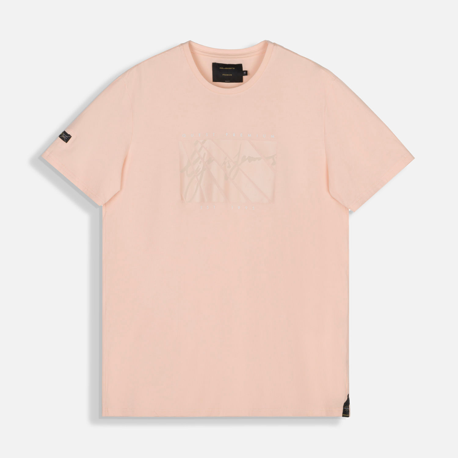 Camiseta Premium Manga Corta Color Peach Parfait Para Hombre