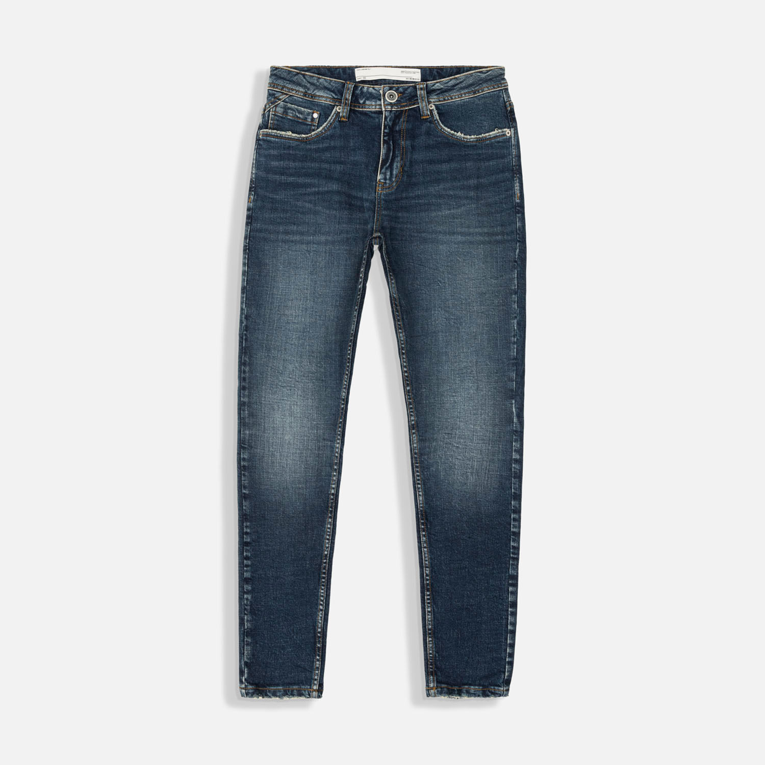 Jean Skinny Color Azul Medio Para Hombre