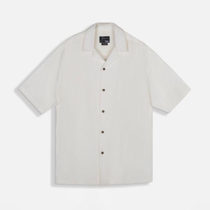 Camisa Manga Corta Color Ivory Para Hombre