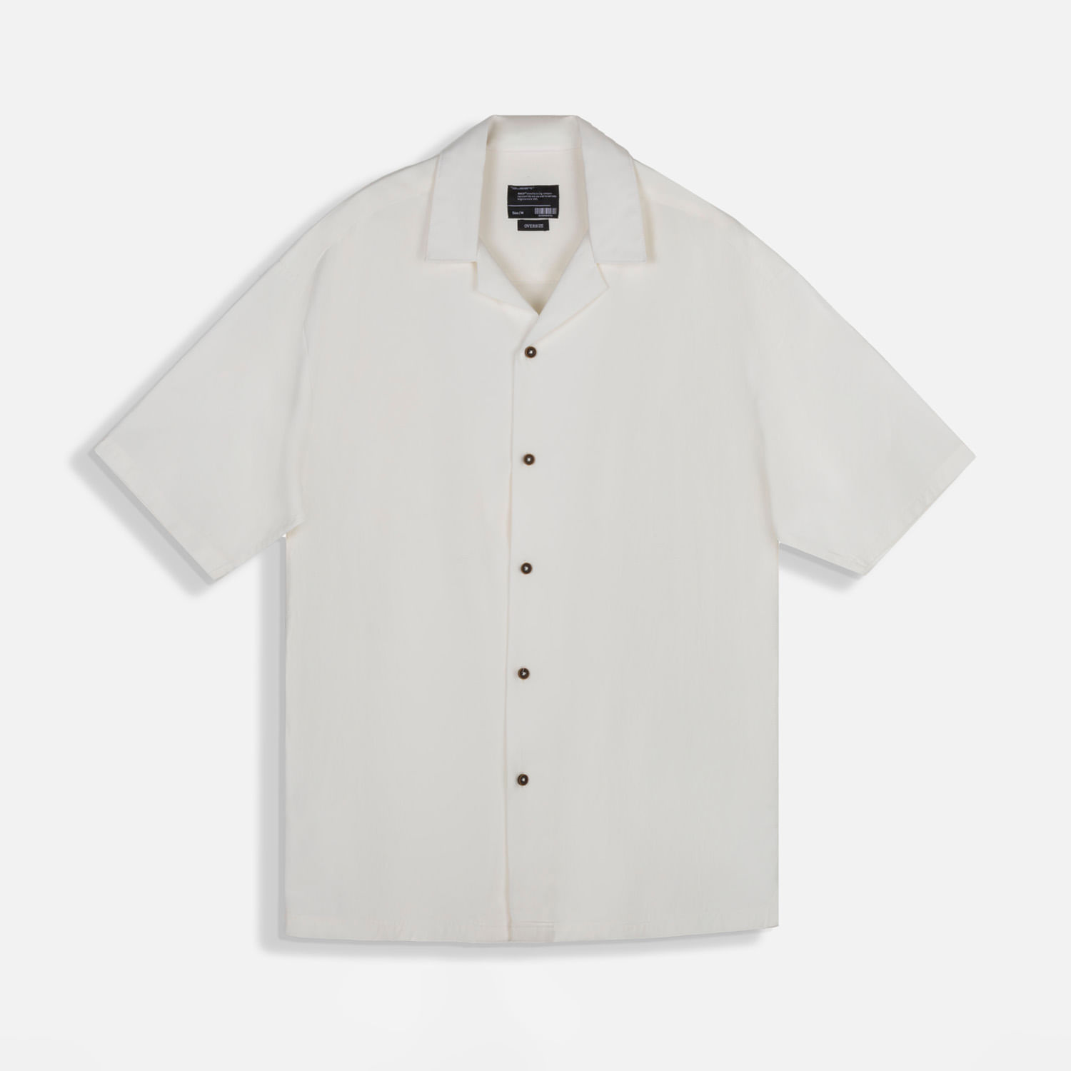 Camisa Manga Corta Color Ivory Para Hombre
